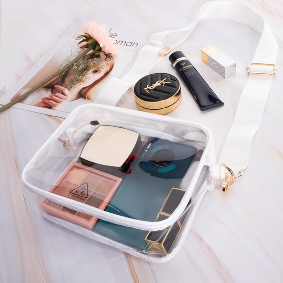 Clear Bag Stadium Approved, Clear Purses for Women, ody Bag for Concerts with Ad - Picture 2 of 7